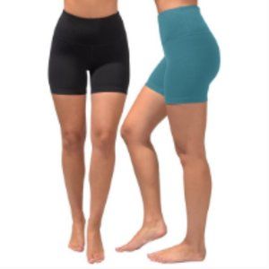 NWT Yogalicious Lux 2 Pack High Rise Shorts